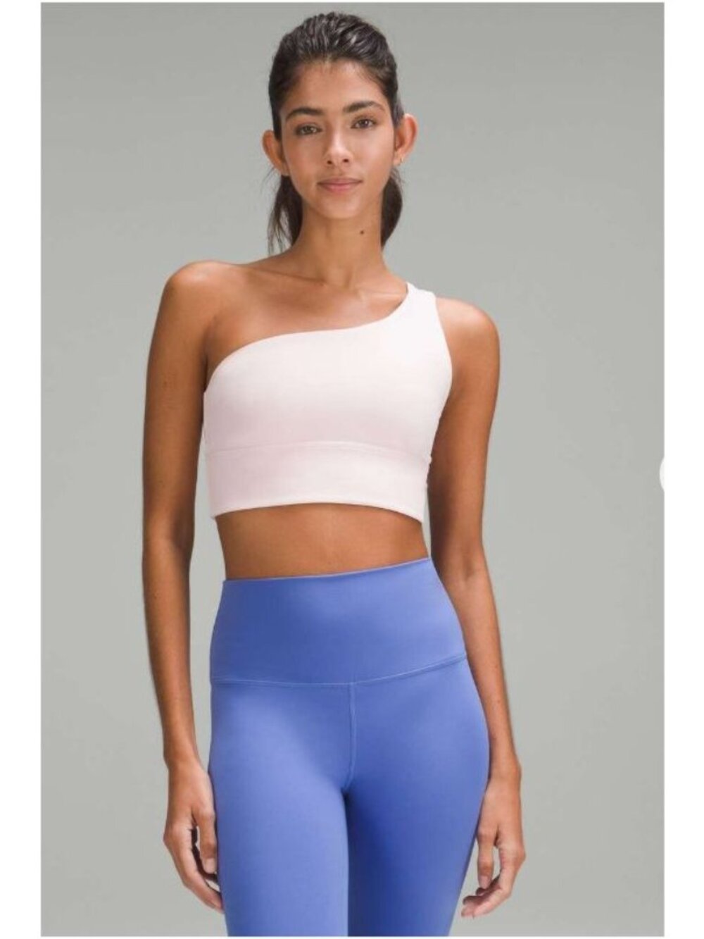 lululemon Align Asymmetrical Bra Light Support Flush Pink A/B Size 6 LW2DTKS